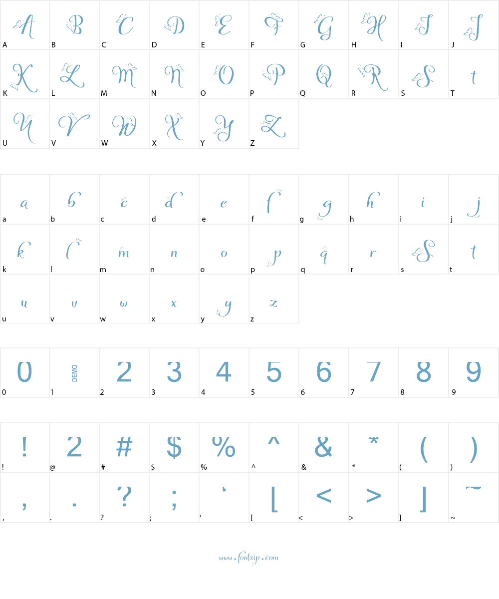 Sofye Font Character